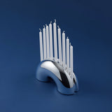 Nosh Menorah - Chrome