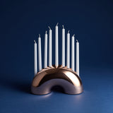 Nosh Menorah - Rose Gold