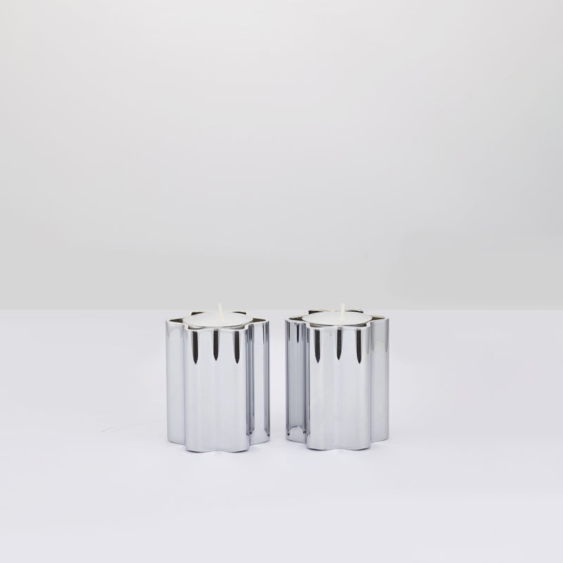 Candle Holders - Chrome