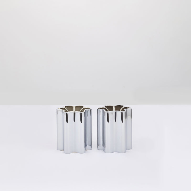 Candle Holders - Chrome